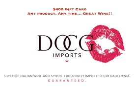 DOCG Imports $400 Gift Card